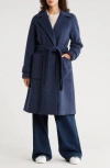 Bcbgeneration Missy Belted Wrap Coat In Blue