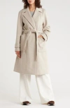 Bcbgeneration Missy Belted Wrap Coat In Neutral