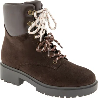Bcbgeneration Morli Faux Shearling Boot In Dark Brown