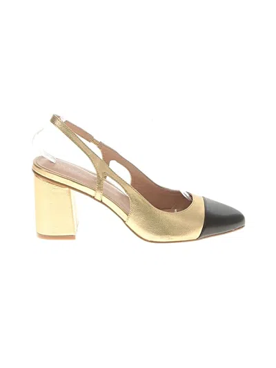 Pre-owned Bcbgeneration Mule/clog In Gold