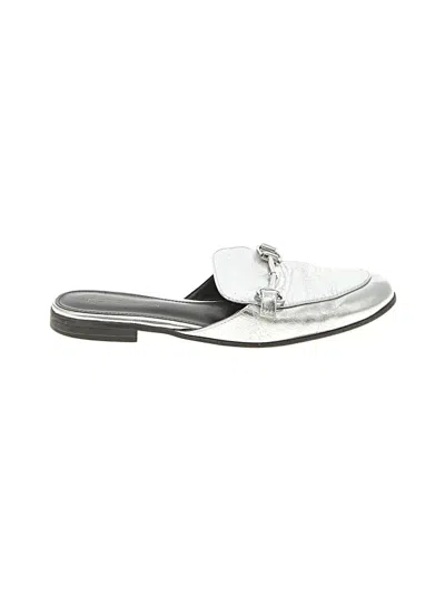 Pre-owned Bcbgeneration Mule/clog In Silver