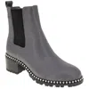 Bcbgeneration Natti Womens Faux Leather Block Heel Chelsea Boots In Black