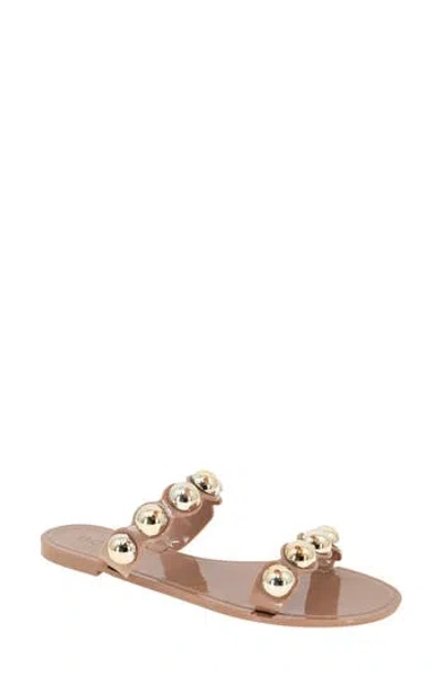 Bcbgeneration Nicola Jelly Slide Sandal In Brown