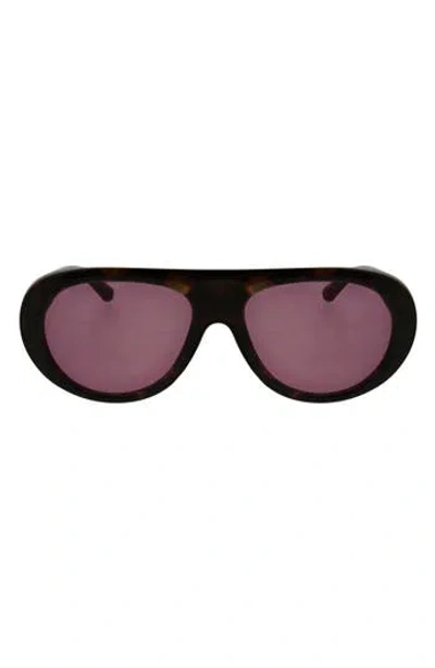 Bcbgeneration Oversized Plastic Womens Uv Protection Aviator Sunglasses In Brown