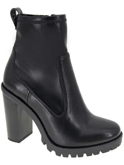 Bcbgeneration Pella Womens Round Toe Zipper Ankle Boots In Black