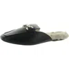 Bcbgeneration Pendall 2 Womens Faux Leather Embellished Mules In Black