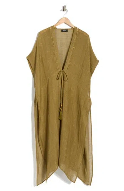 Bcbgeneration Pinstripe Woven Duster In Olive