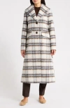 Bcbgeneration Plaid Wing Collar Coat In Multi
