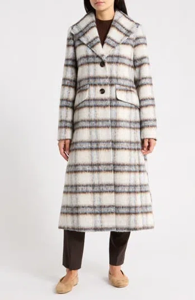 Bcbgeneration Plaid Wing Collar Coat In Multi