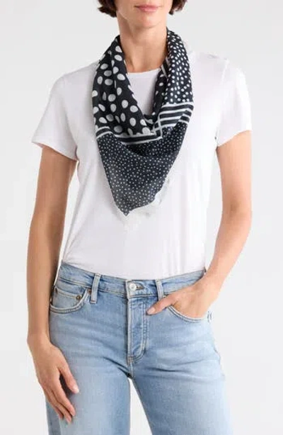 Bcbgeneration Polka Dot Scarf In Black