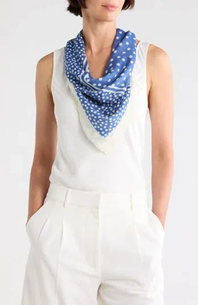 Bcbgeneration Polka Dot Scarf In Blue