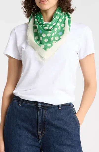 Bcbgeneration Polka Dot Scarf In Green