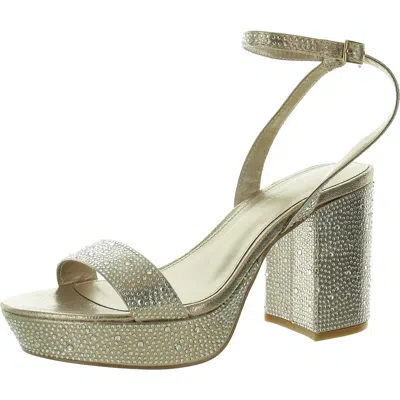 Bcbgeneration Pristal Womens Slip On Ankle Strap Platform Sandals In Multi