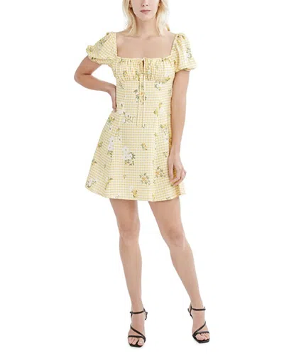 Bcbgeneration Puff Sleeve Dress In Yellow
