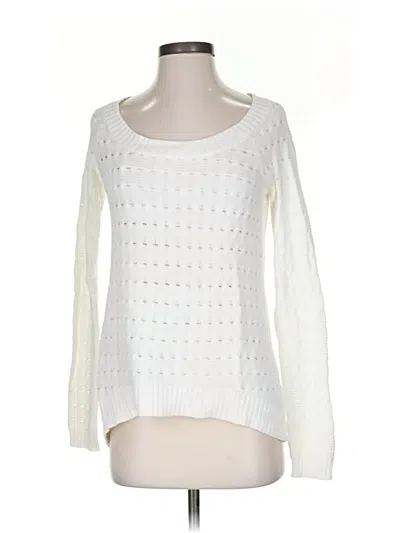 Pre-owned Bcbgeneration Pullover Sweater In White