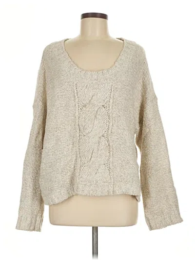 Pre-owned Bcbgeneration Pullover Sweater In White