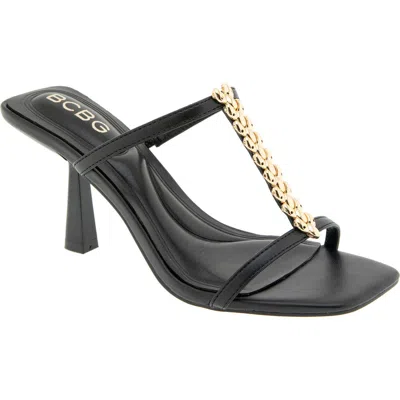 Bcbgeneration Ratina Chain Trim Sandal In Black