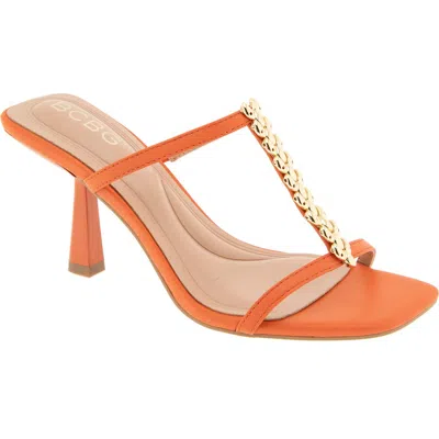 Bcbgeneration Ratina Chain Trim Sandal In Orange