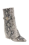 Bcbgeneration Rinzy Wedge Boot In Natural Snake