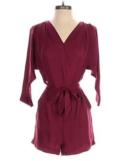 Pre-owned Bcbgeneration Romper In Burgundy