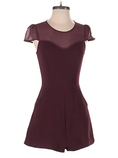 Pre-owned Bcbgeneration Romper In Burgundy