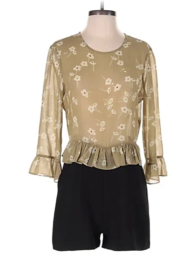 Pre-owned Bcbgeneration Romper In Gold