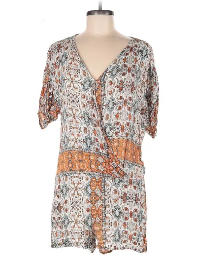 Pre-owned Bcbgeneration Romper In Orange