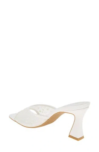 Bcbgeneration Ryia Studded Slide Sandal In Porcelain