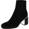 Bcbgeneration Sandra Womens Zipper Cushioned Footbed Ankle Boots In Black