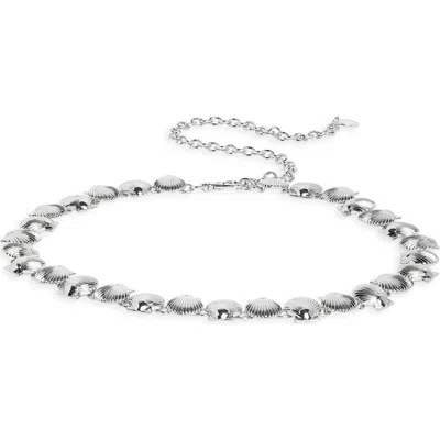 Bcbgeneration Seashell Chain Belt In Metallic