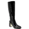 Bcbgeneration Women's Seena Block Heel Square Toe Tall Boots In Black