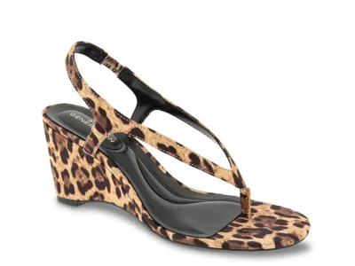 Bcbgeneration Sernity Wedge Sandal In Animal Print