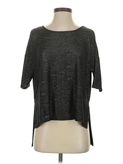 Pre-owned Bcbgeneration Short Sleeve Top Gray Boatneck Tops