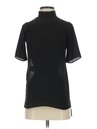 Pre-owned Bcbgeneration Short Sleeve Turtleneck In Black