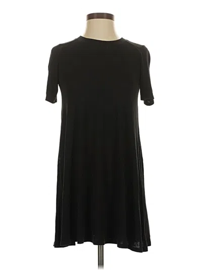 Pre-owned Bcbgeneration Short Sleeve Turtleneck In Black