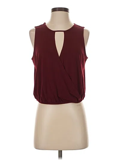Pre-owned Bcbgeneration Sleeveless Blouse In Burgundy