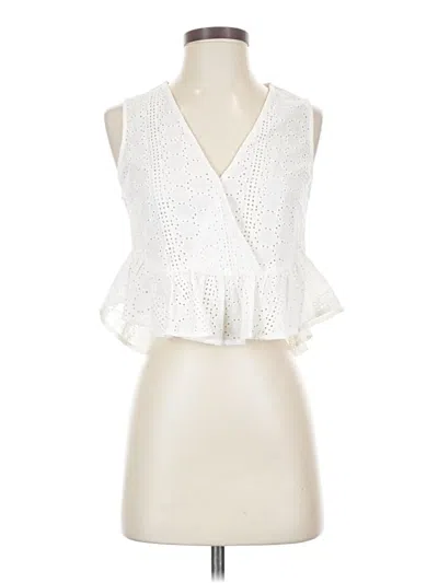 Pre-owned Bcbgeneration Sleeveless Blouse In Ivory