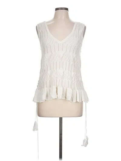 Pre-owned Bcbgeneration Sleeveless Blouse In Ivory
