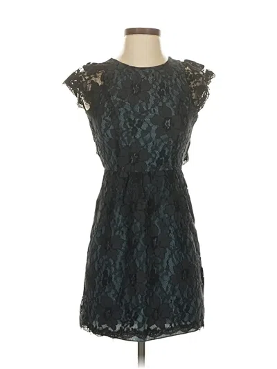 Pre-owned Bcbgeneration Sleeveless Top Teal Keyhole Neckline Tops In Blue