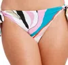 Bcbgeneration Soft Adjustable Side Tie Bikini Bottom In Multi In Multi