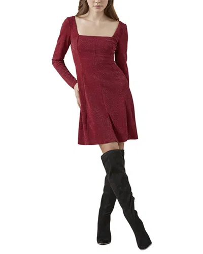 Bcbgeneration Square Neck Mini Dress In Red