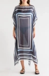 Bcbgeneration Square Striped Duster In Blue