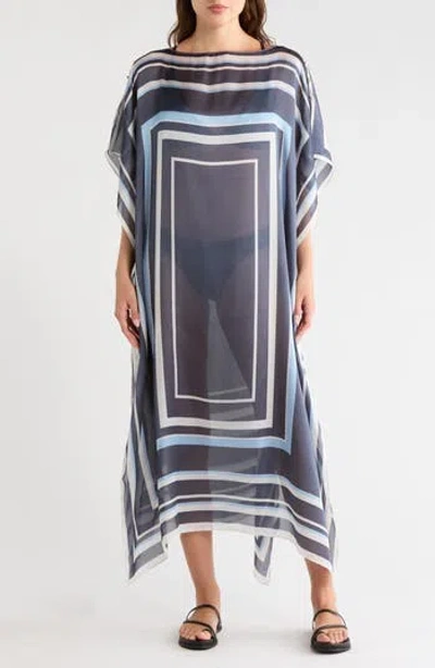 Bcbgeneration Square Striped Duster In Blue