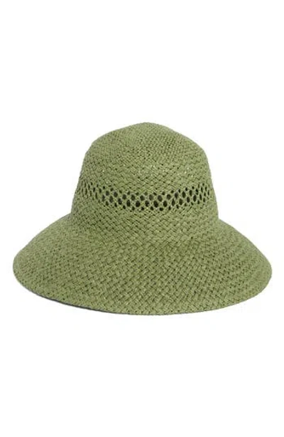 Bcbgeneration Straw Bucket Hat In Green