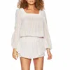 Bcbgeneration Striped Square Neck Top In Multi In Neutral