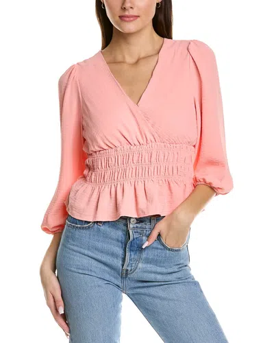 Bcbgeneration Surplice Top In Pink