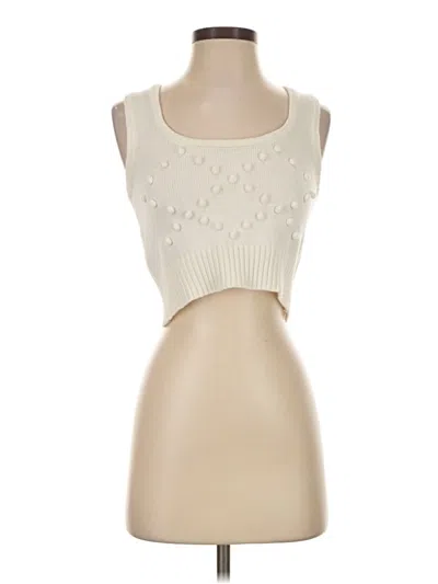 Pre-owned Bcbgeneration Sweater Vest In Ivory