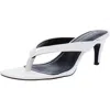 Bcbgeneration Tabina Womens Thong Slip On Heel Sandals In White