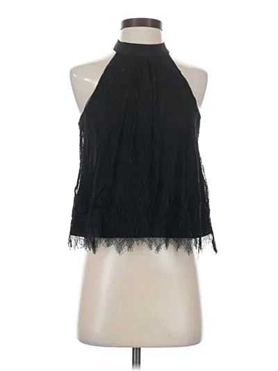 Pre-owned Bcbgeneration Tank Top Black Halter Neckline Tops