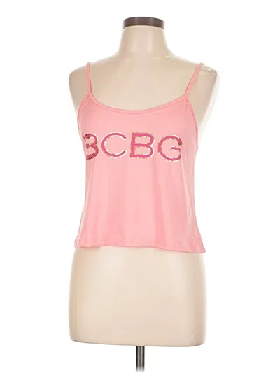 Pre-owned Bcbgeneration Tank Top Pink Halter Neckline Tops